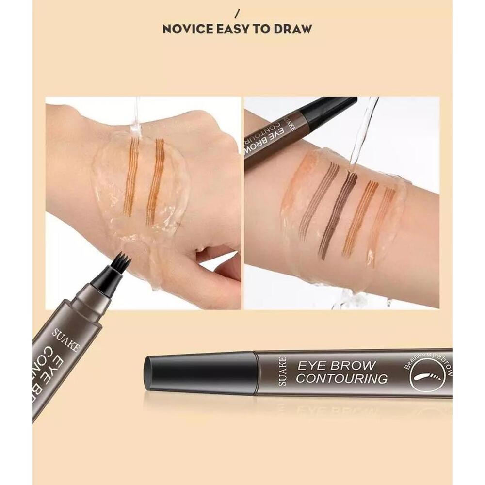 Fork Liquid Eyebrow Pen Dark Brown Waterproof Tint Microblading Pen light brown - Picture 2 of 3